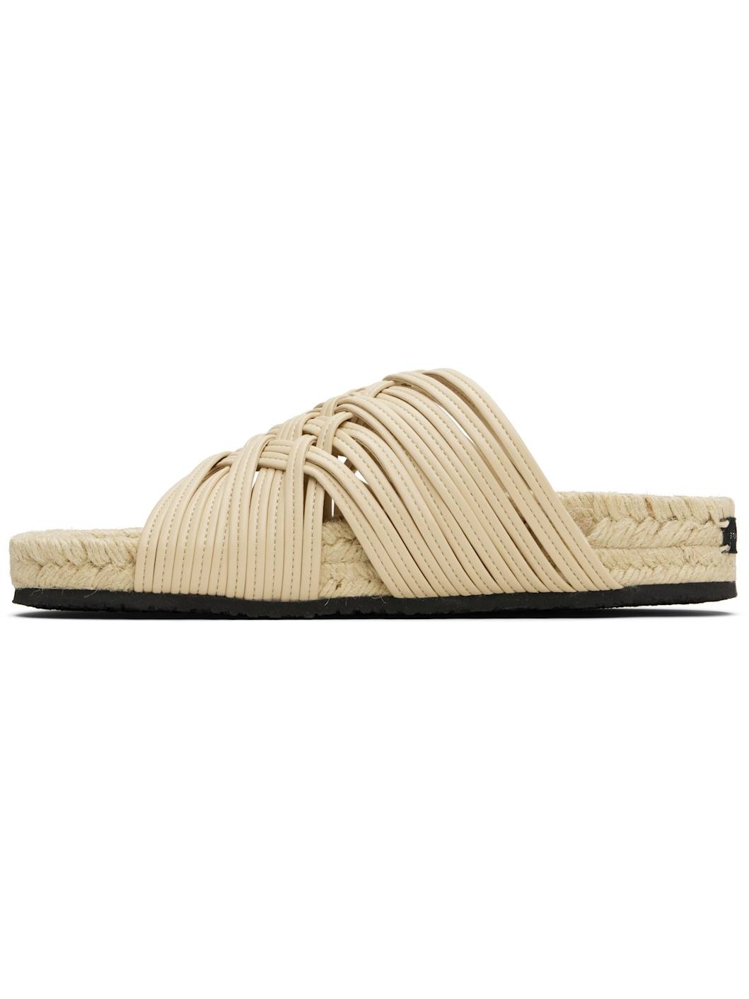 Beige Gaia Alter Mat Sandals - 3