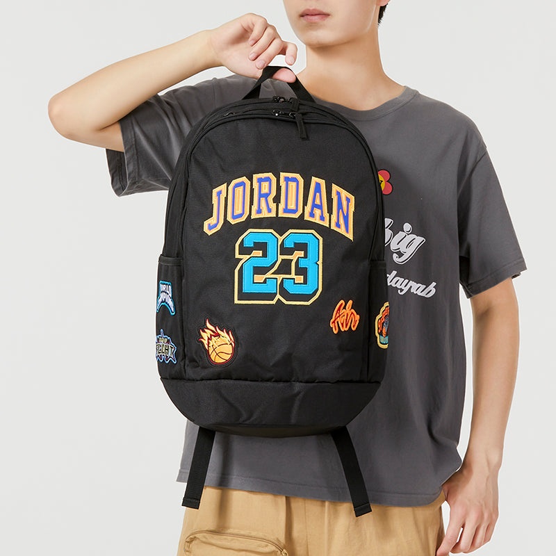 Air Jordan Patch Backpack 'Black' JD2333051AD-001 - 5
