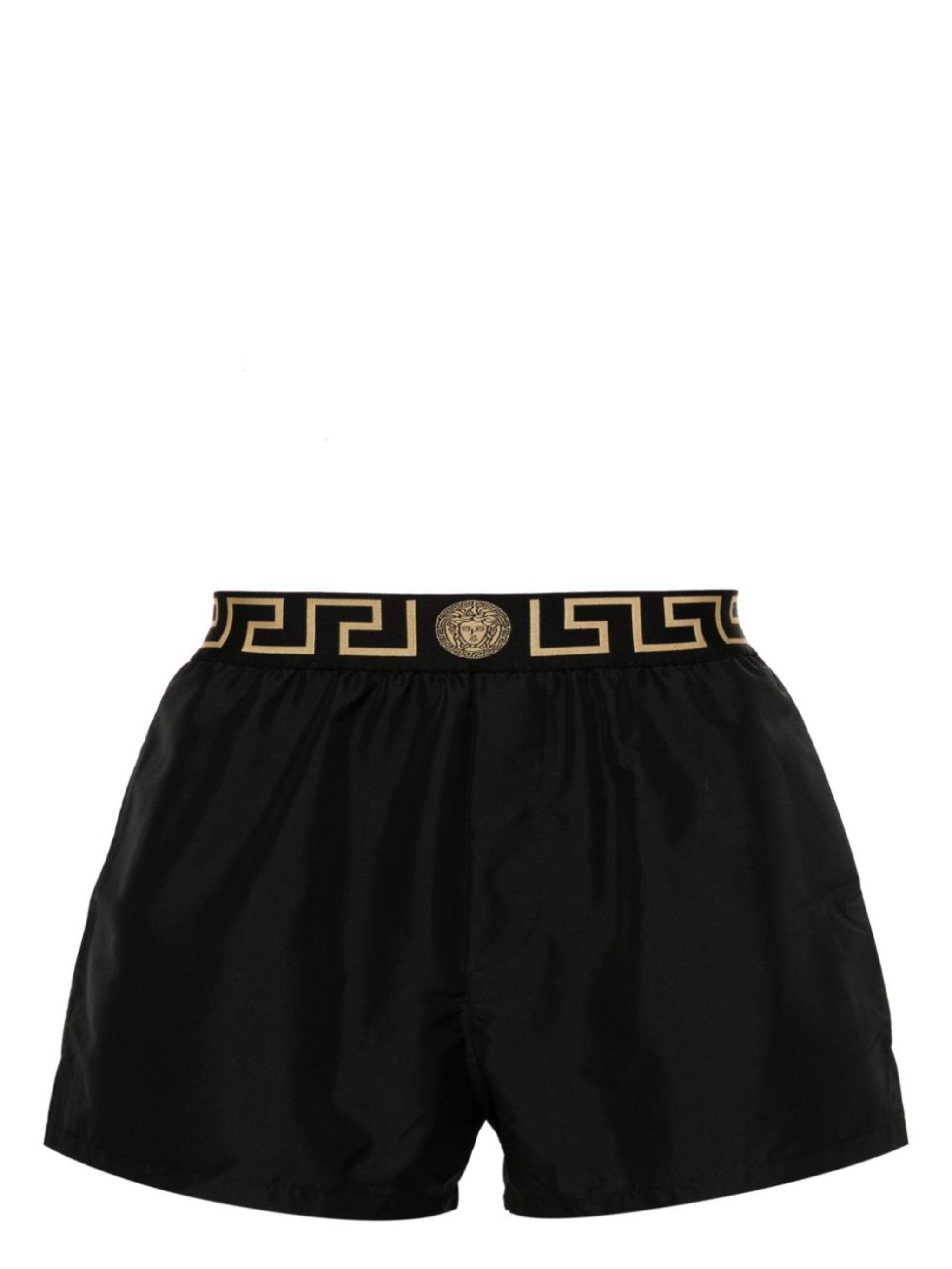 Greca-waistband swim shorts - 1