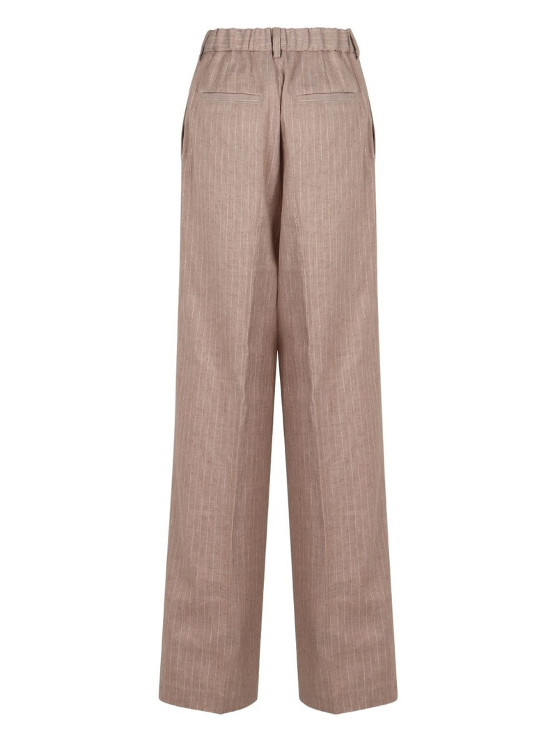 Herno pinstripe trousers outlook