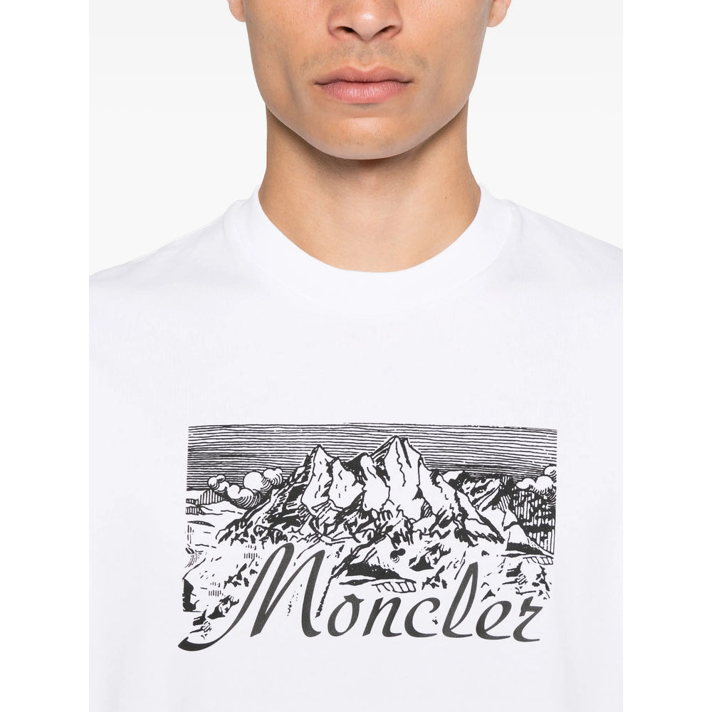 Moncler White T-Shirts & Vests - T-Shirts Men - 3