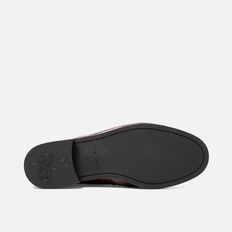 Ezra Chestnut Ruched Loafer - Men's 6