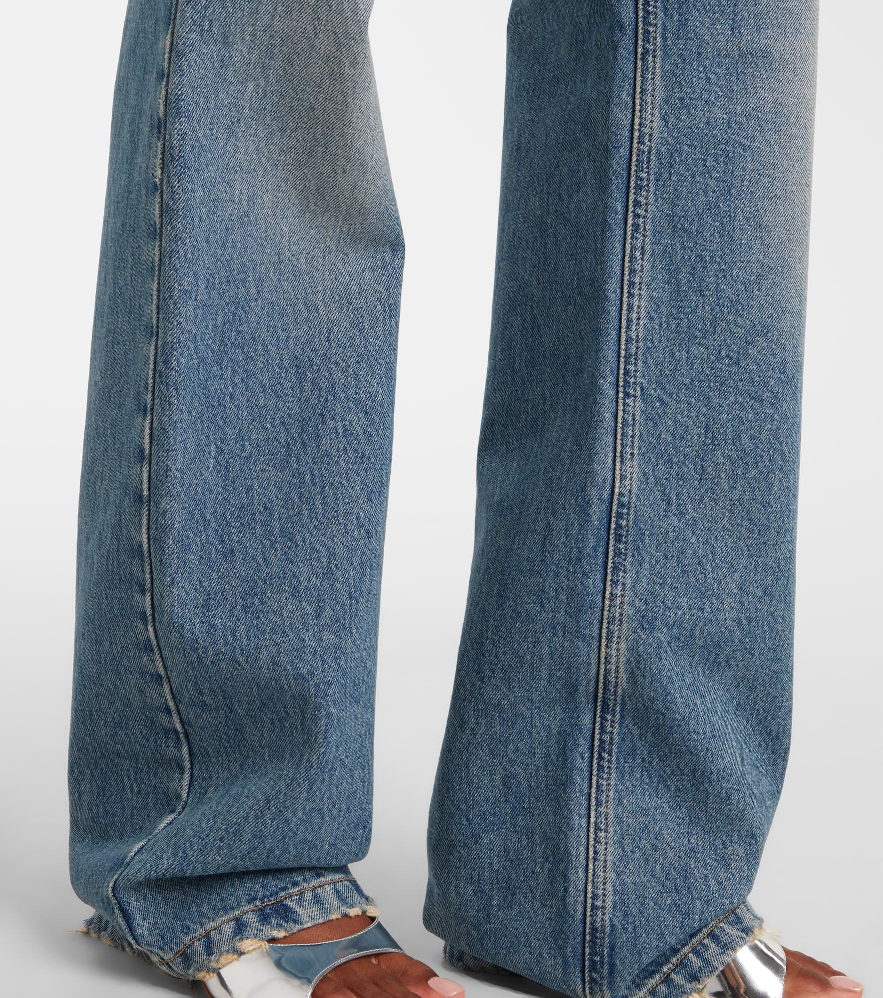Logo straight jeans - 5