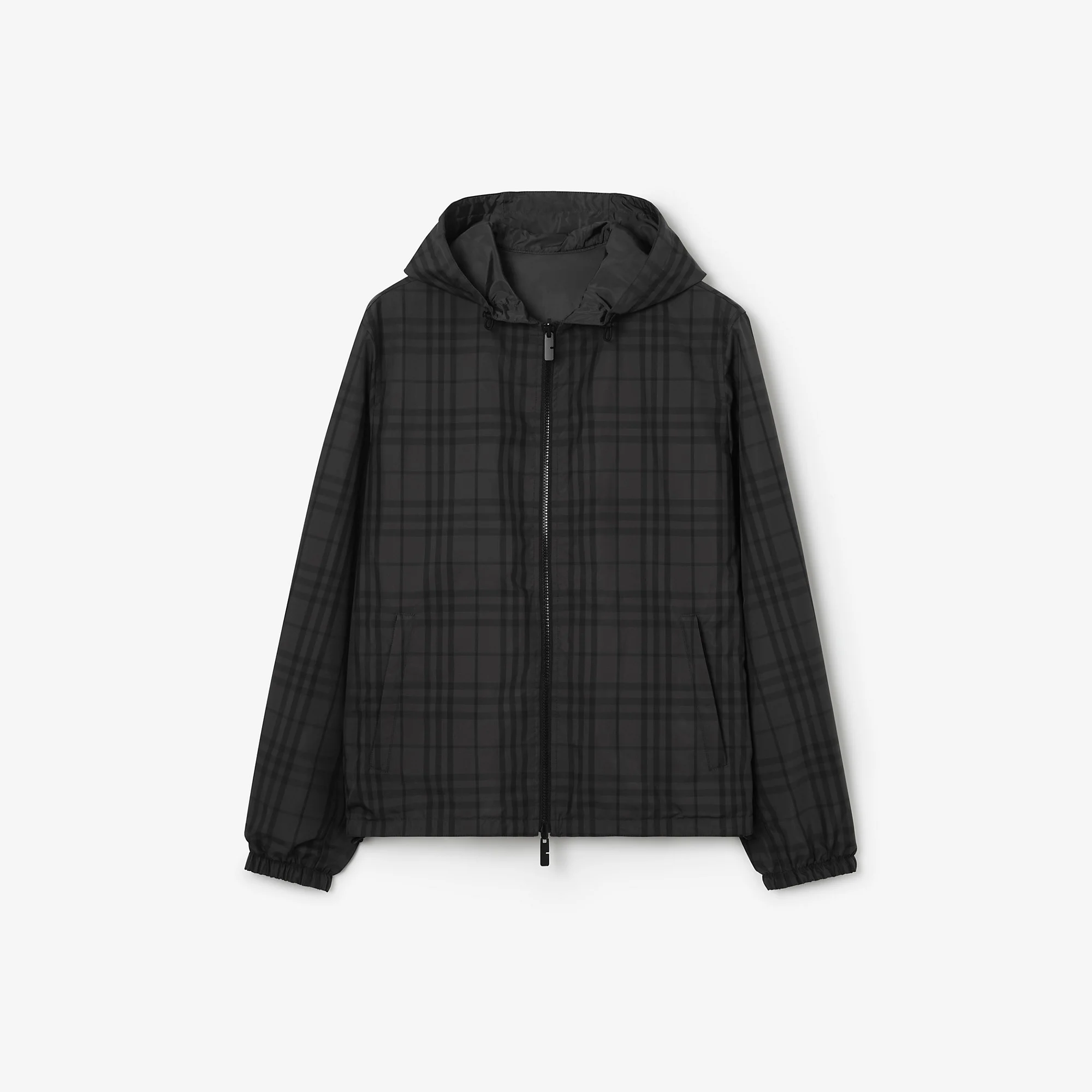 Reversible Check Hooded Jacket - 1