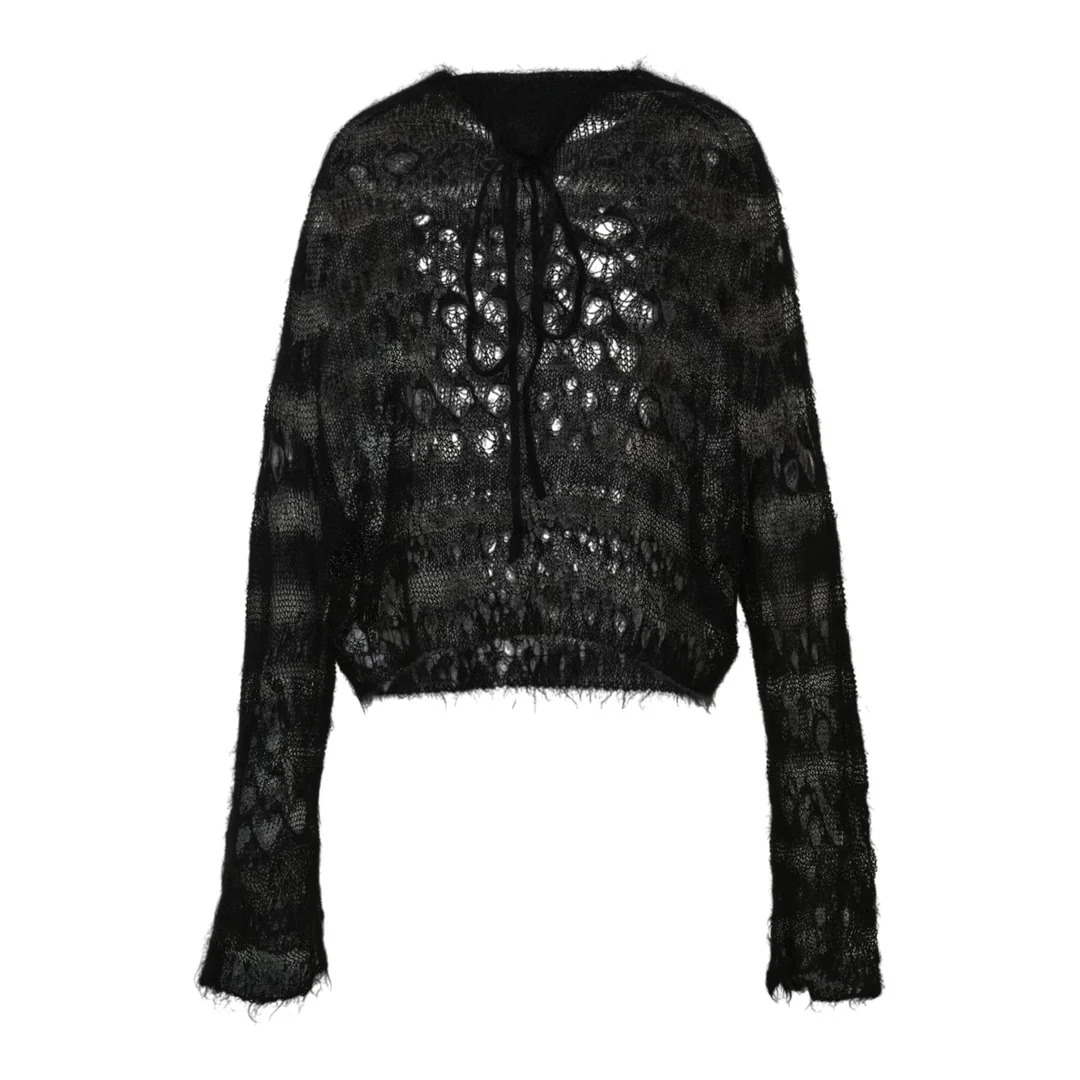 Wole Design Mohair Knited Short Pullover - 2
