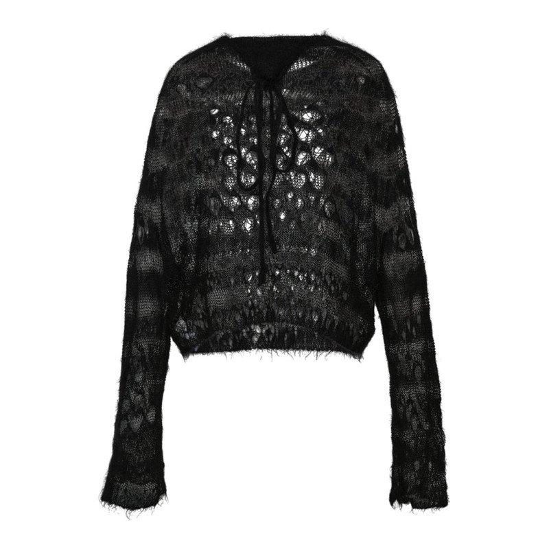 Y's Wole Design Mohair Knited Short Pullover outlook