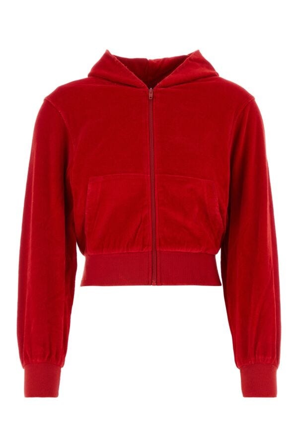 Red velvet sweatshirt - 1