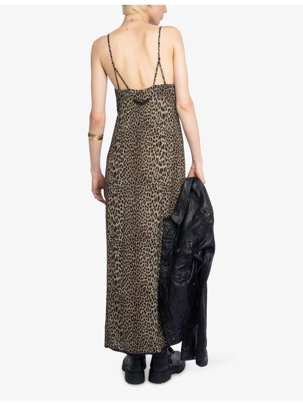 Ramelil Leopard-Print Woven Midi Dress - 4
