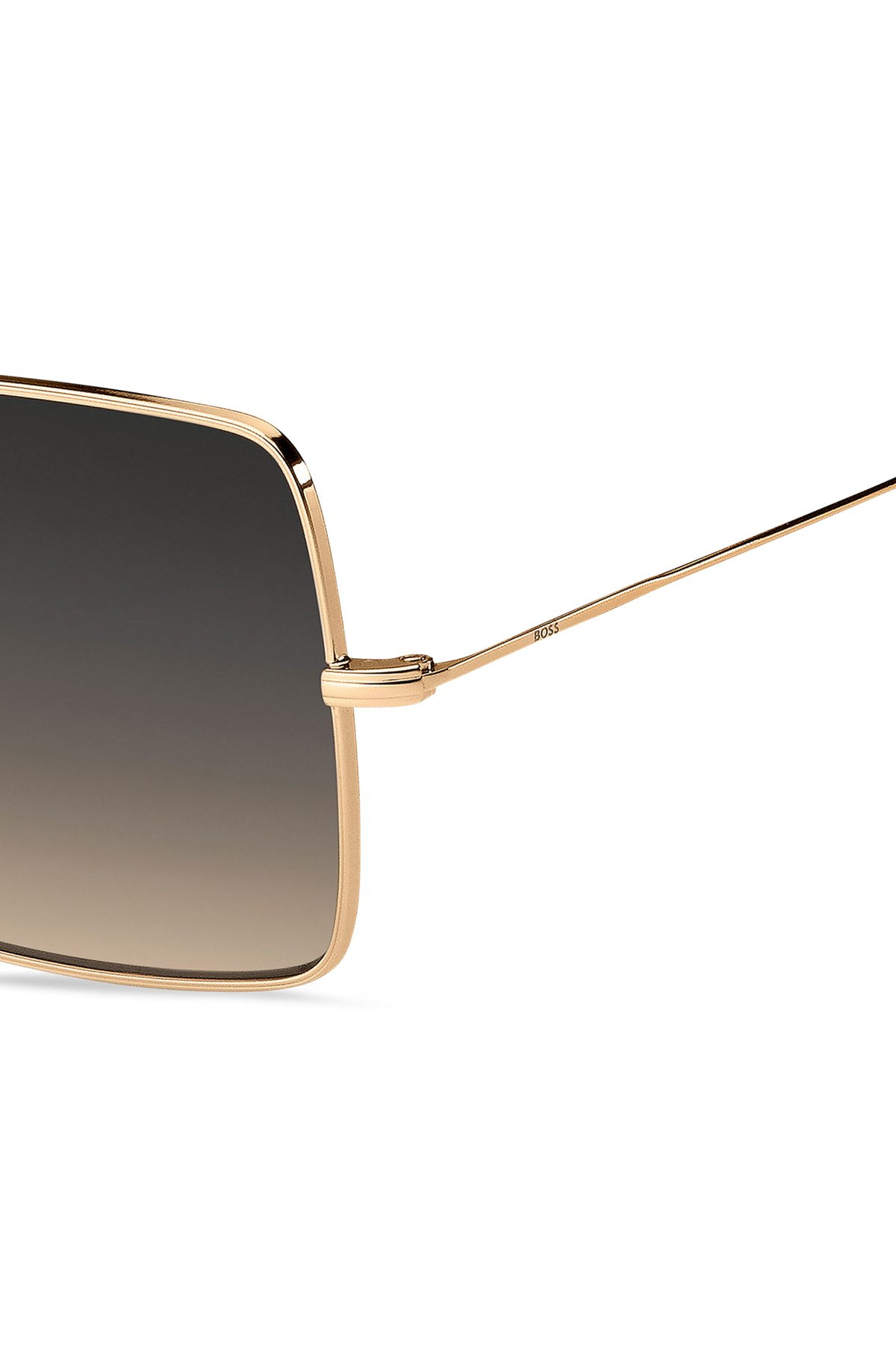 GOLD-TONE SUNGLASSES WITH HAVANA DETAILS - 2