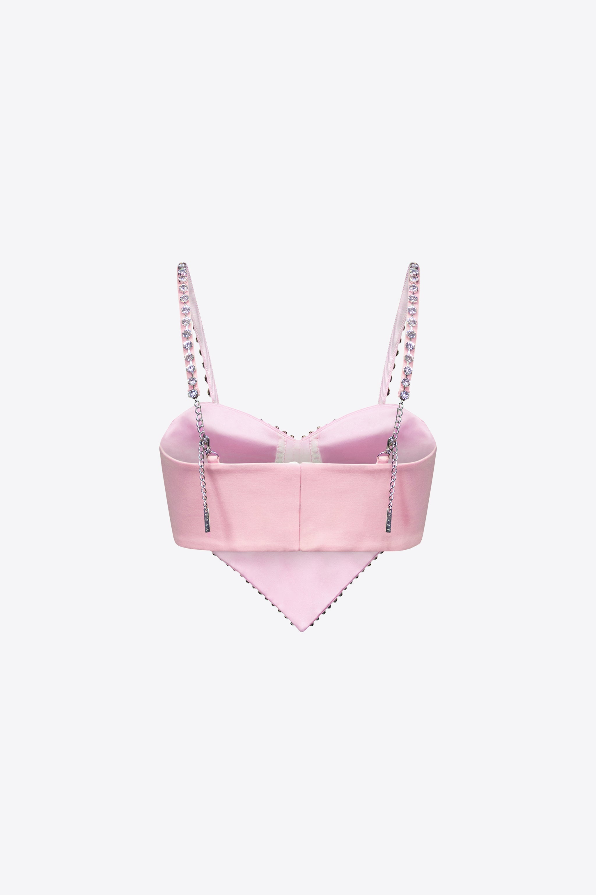 CRYSTAL TRIM HEART TOP - 2