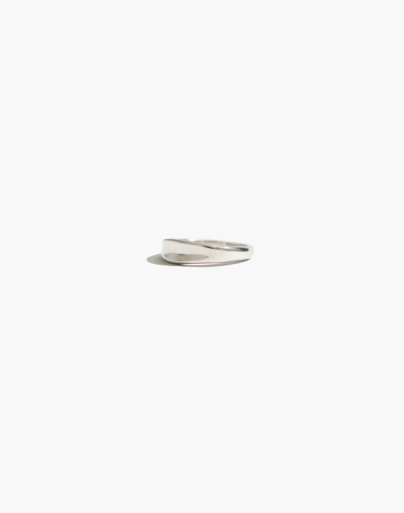 Maslo Jewelry Crescent Ring Sterling Silver 1
