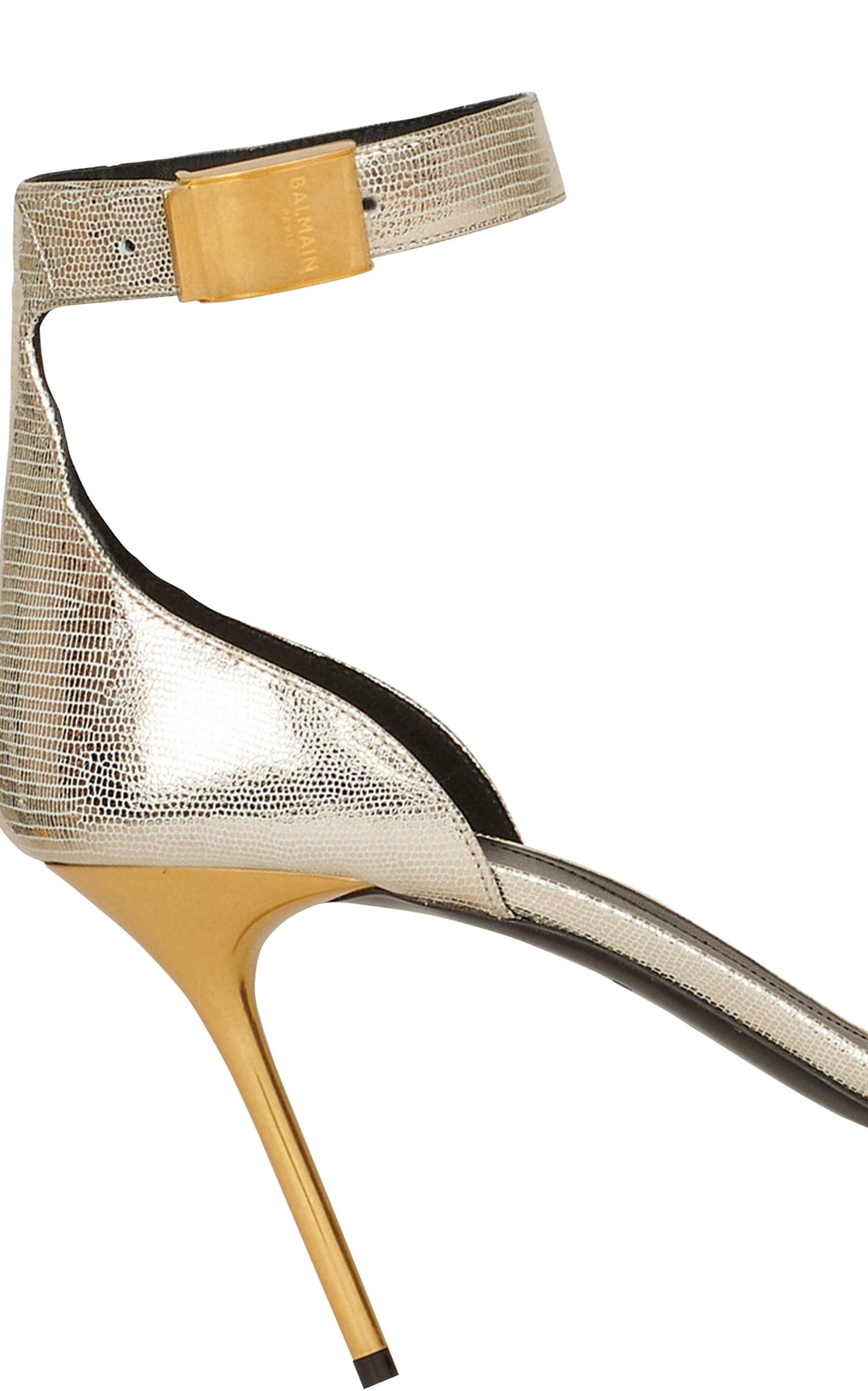 Reptile-effect Uma Sandals - 7