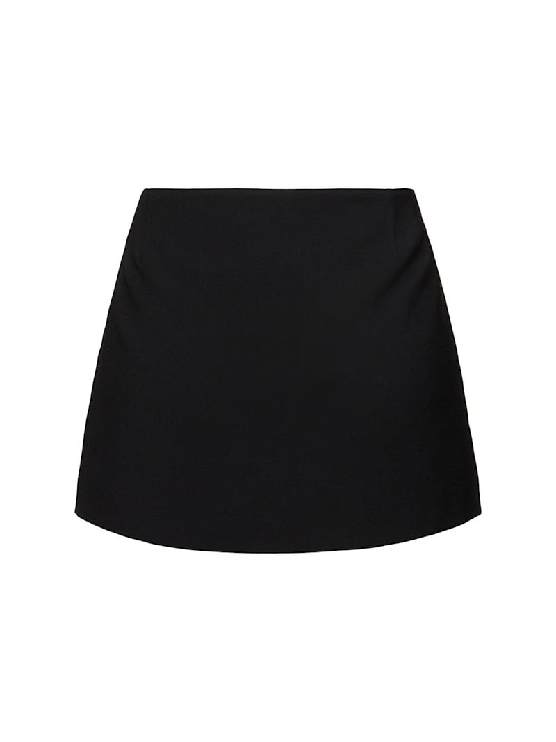 Wool blend mini skirt - 3