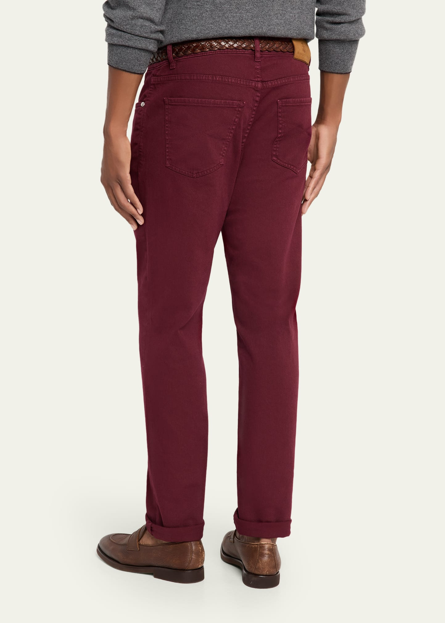 Men's Traditional-Fit Denim Five-Pocket Pants - 3