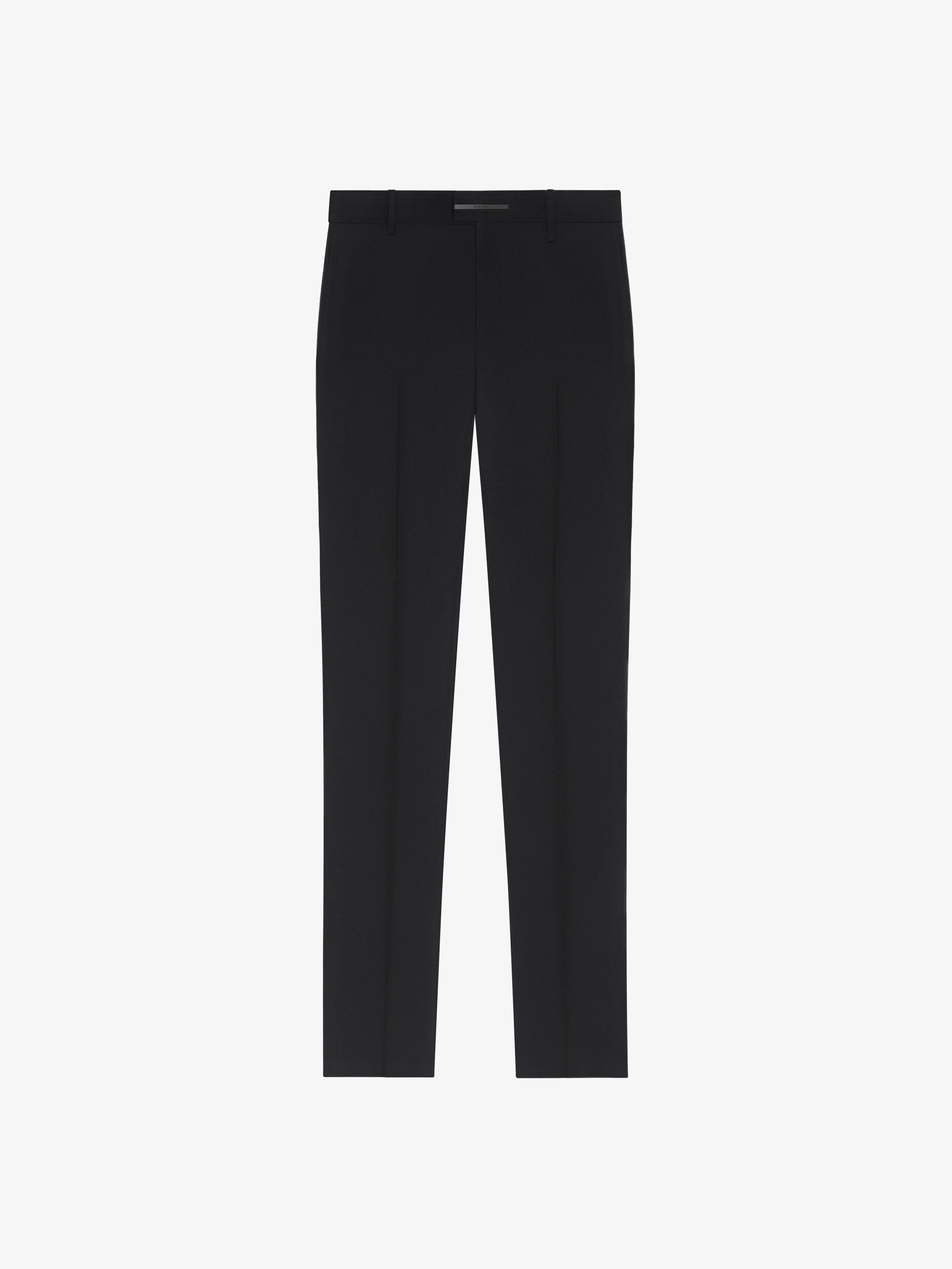 SLIM FIT TAILORED PANTS IN WOOL - 1