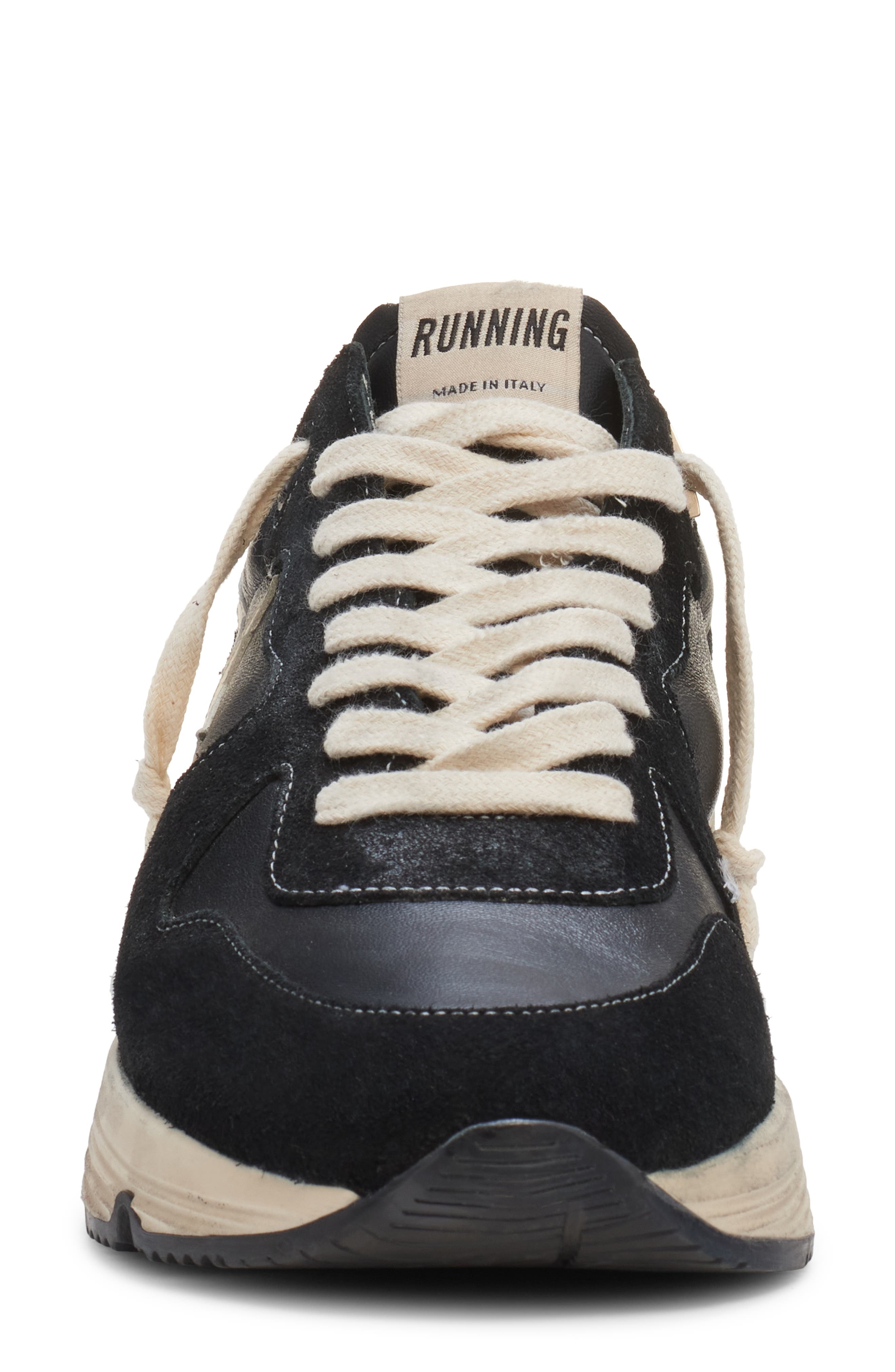 Golden Goose Running Sole Sneaker in Black /White at Nordstrom - 4