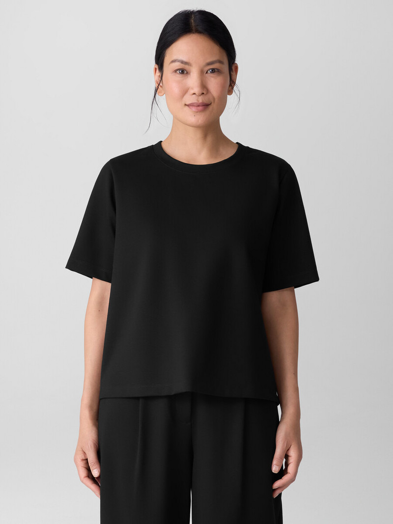 Lightweight Ponte Crew Neck Tee 3