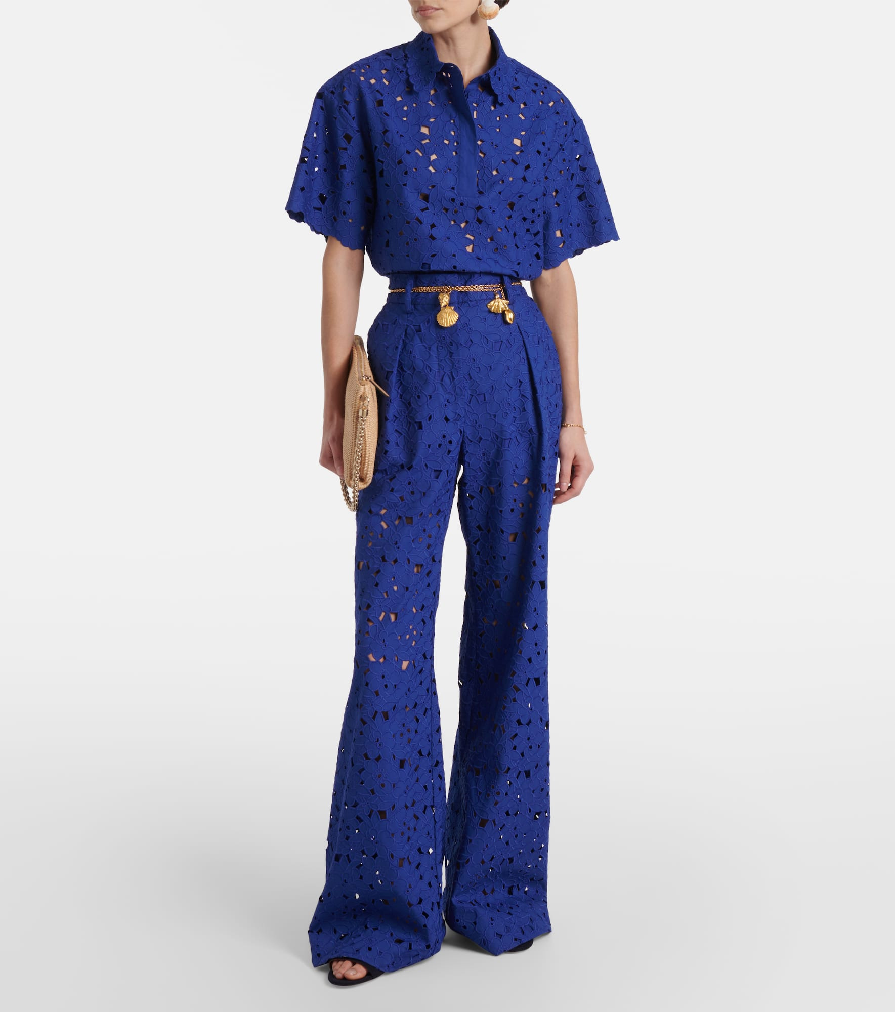 Zaffre broderie anglaise cotton shirt - 2