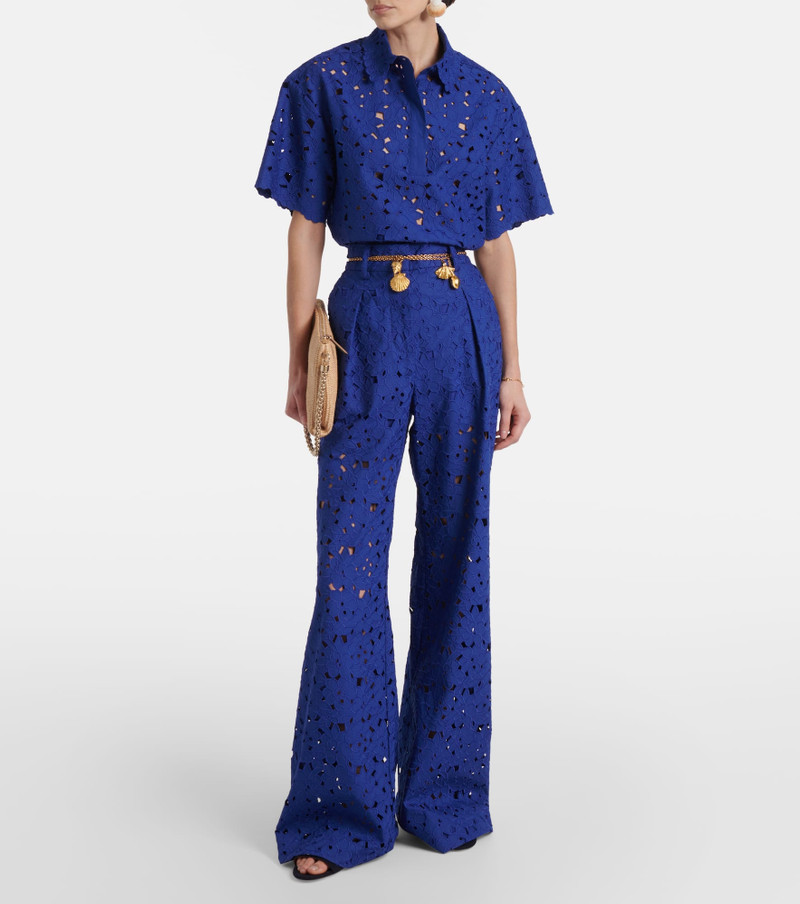 REBECCA VALLANCE Zaffre broderie anglaise cotton shirt outlook