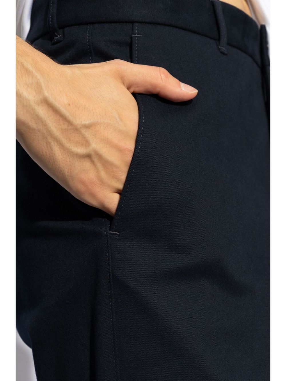 straight-leg cotton trousers - 5