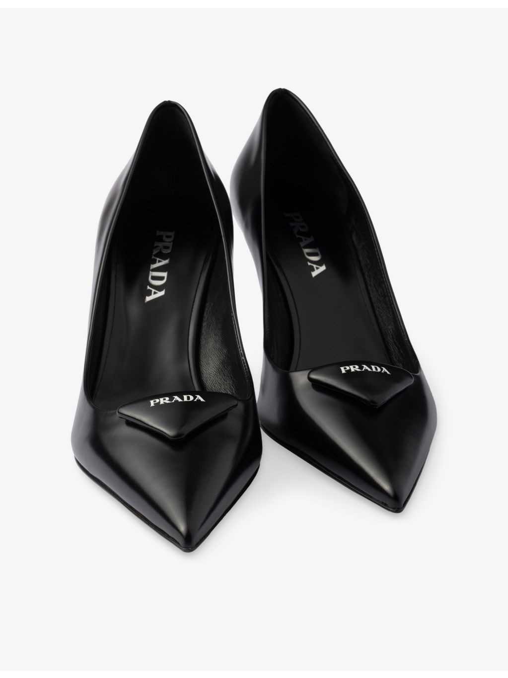 Logo-Plaque Leather Pumps - 5