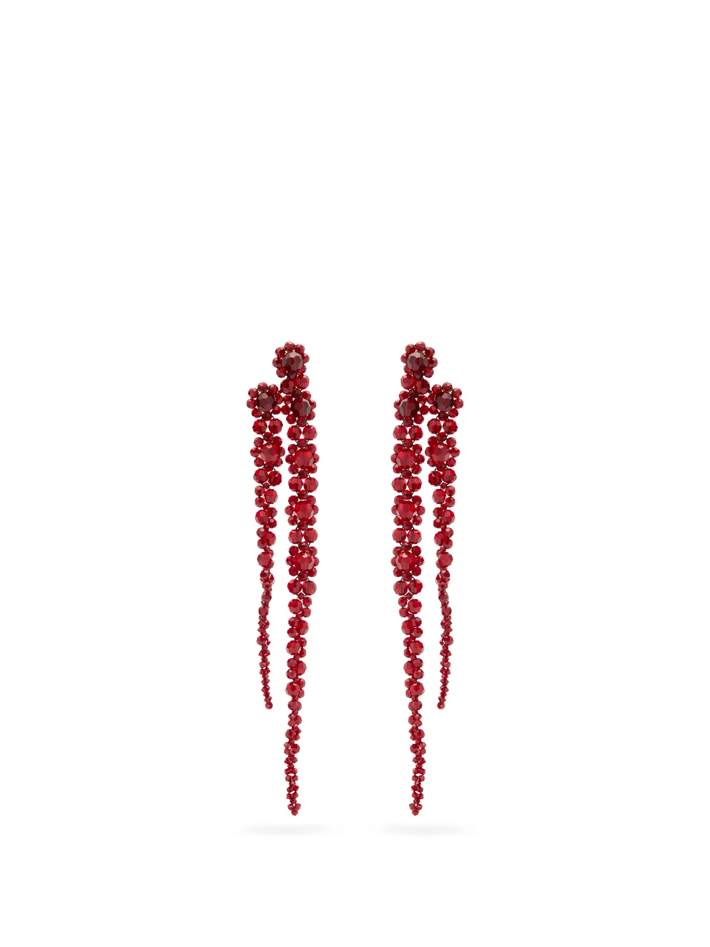 Double Drip crystal-embellished earrings - 1