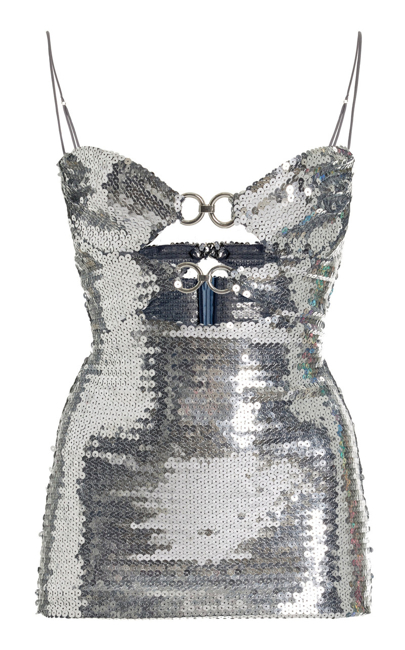 Cutout Sequin Top metallic - 1