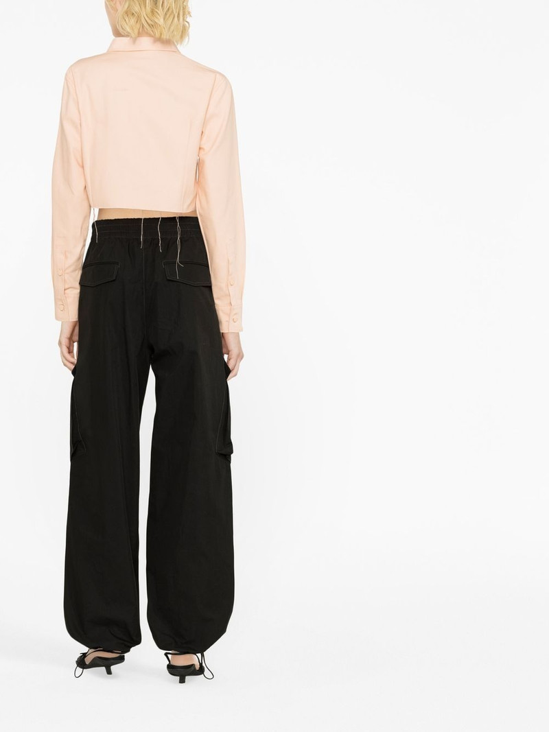 logo-patch cropped jacket 4