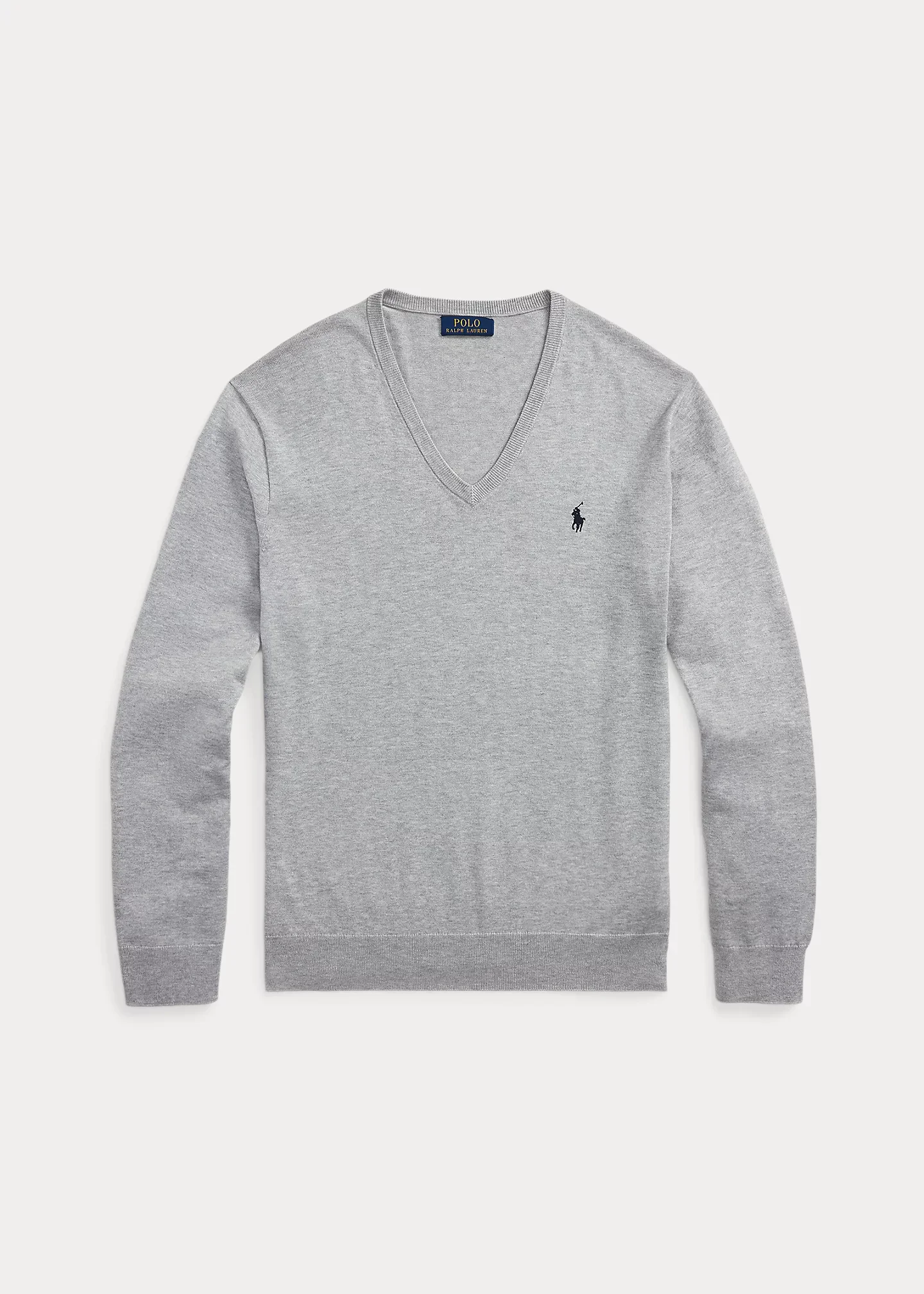 Cotton V-Neck Sweater - 1