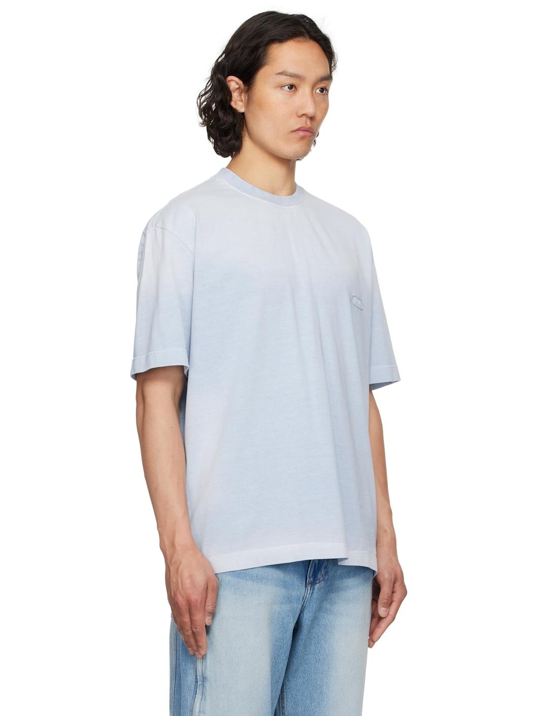 Blue Dyeing Back Logo T-shirt - 2