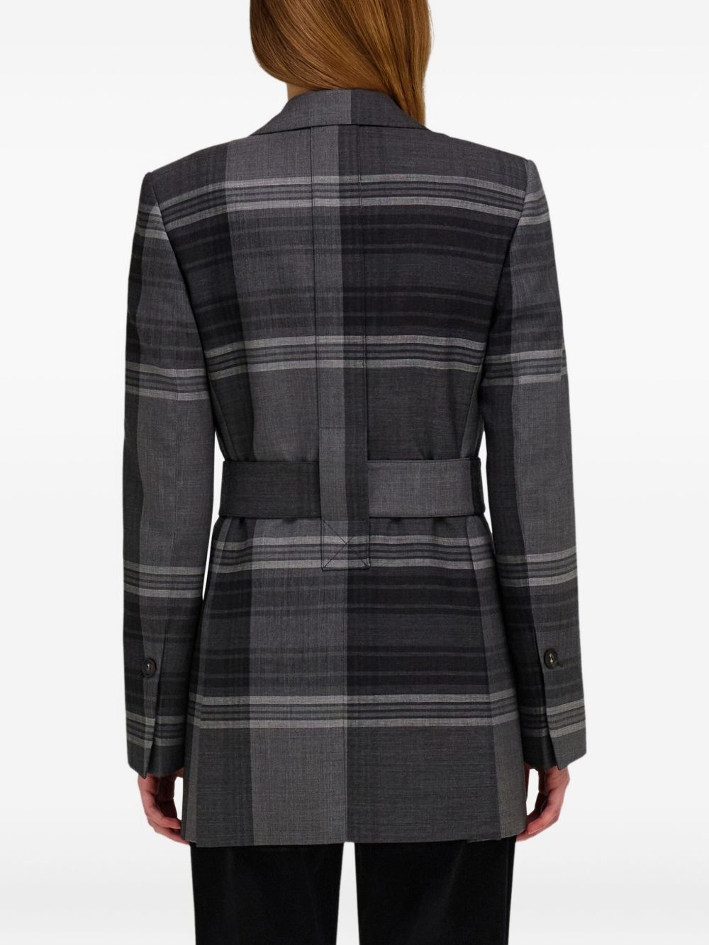 belted blazer - 3