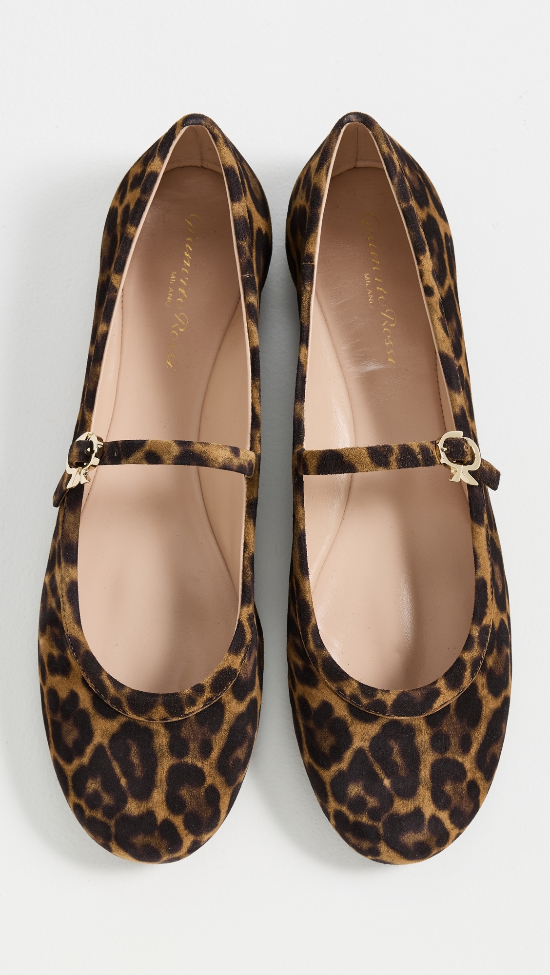 Carla Camoscio Leopard Print Flats - 4