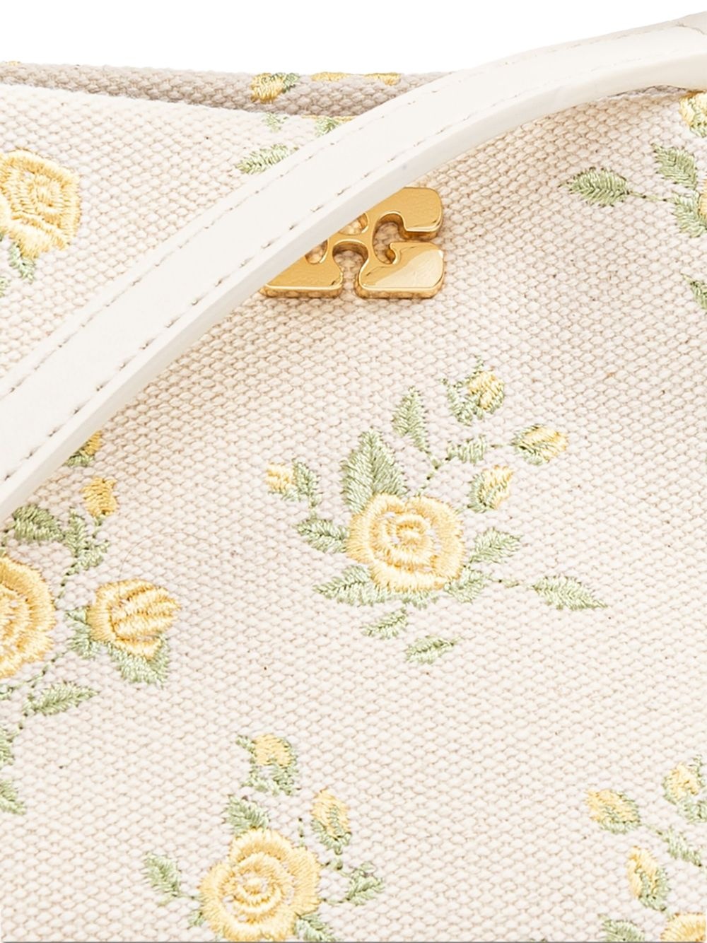 floral-embroidered tote bag - 6