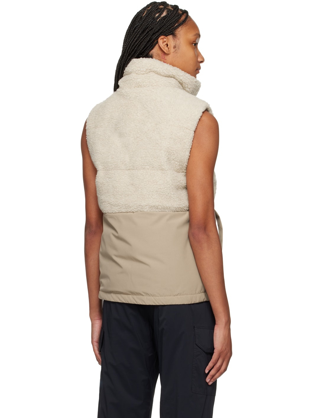 Beige Elora Down Vest - 3