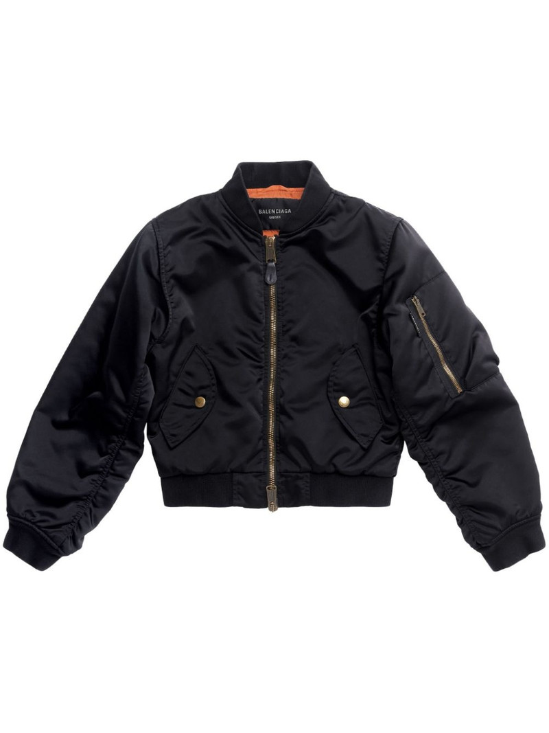 ruched bomber jacket - 1
