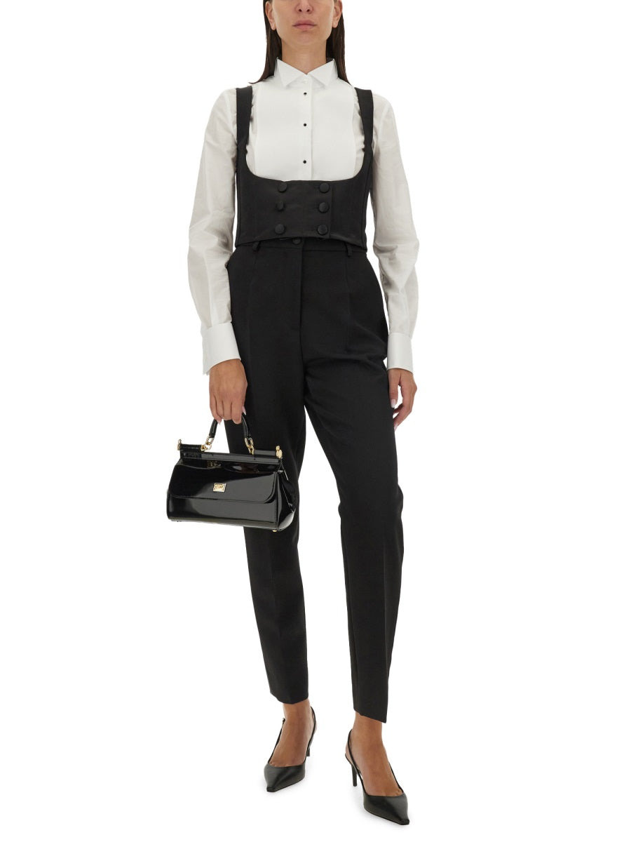 Dolce & Gabbana Women Double-Breasted Tuxedo Vest - 2