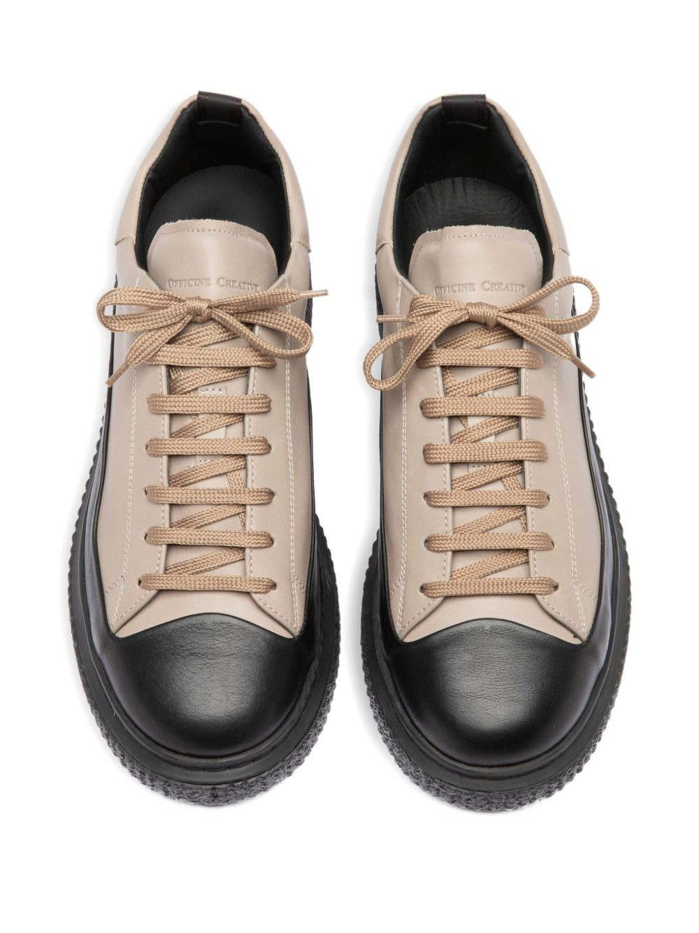Krace 018 leather lace-up sneakers - 4