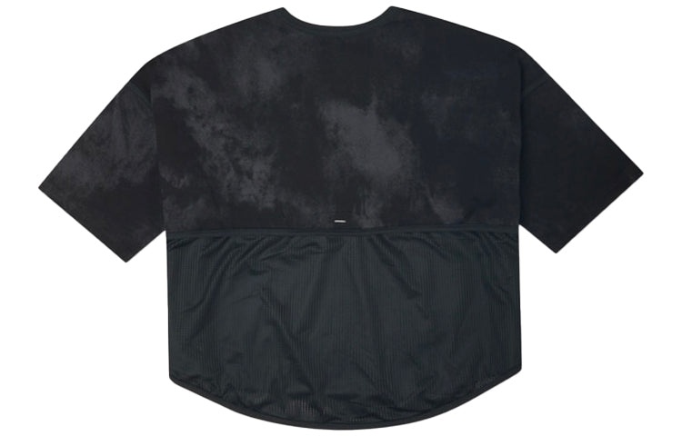 (WMNS) Converse Loose Mesh Breathable Short Sleeve Black 10021458-A02 - 2