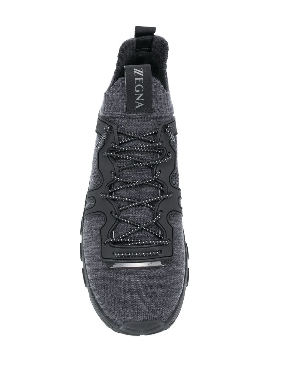 low-top lace-up trainers - 4