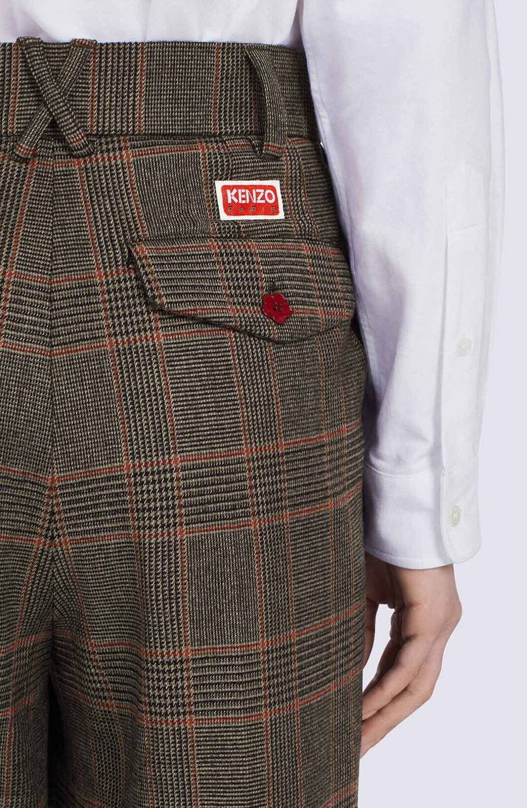 Checked tailored trousers - 7