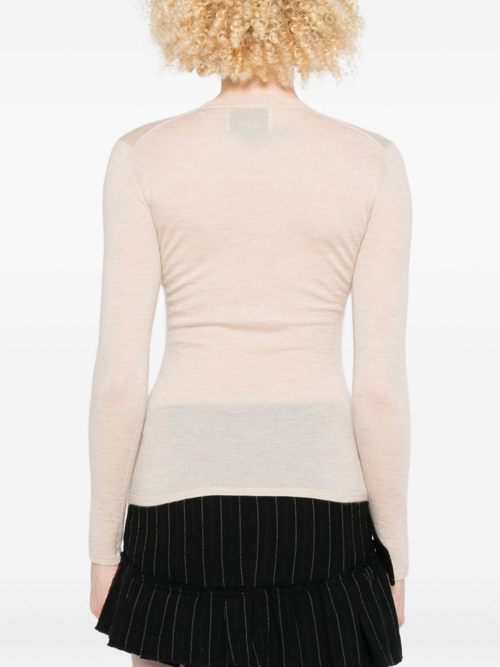 long-sleeve round-neck sweater - 4