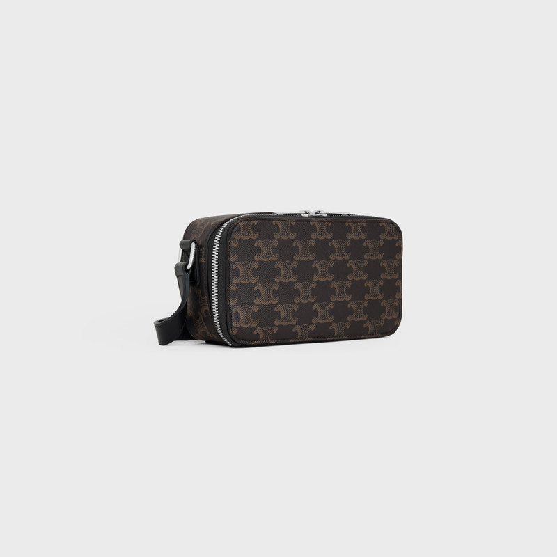 CELINE MINI MESSENGER BOX in TRIOMPHE CANVAS AND CALFSKIN outlook