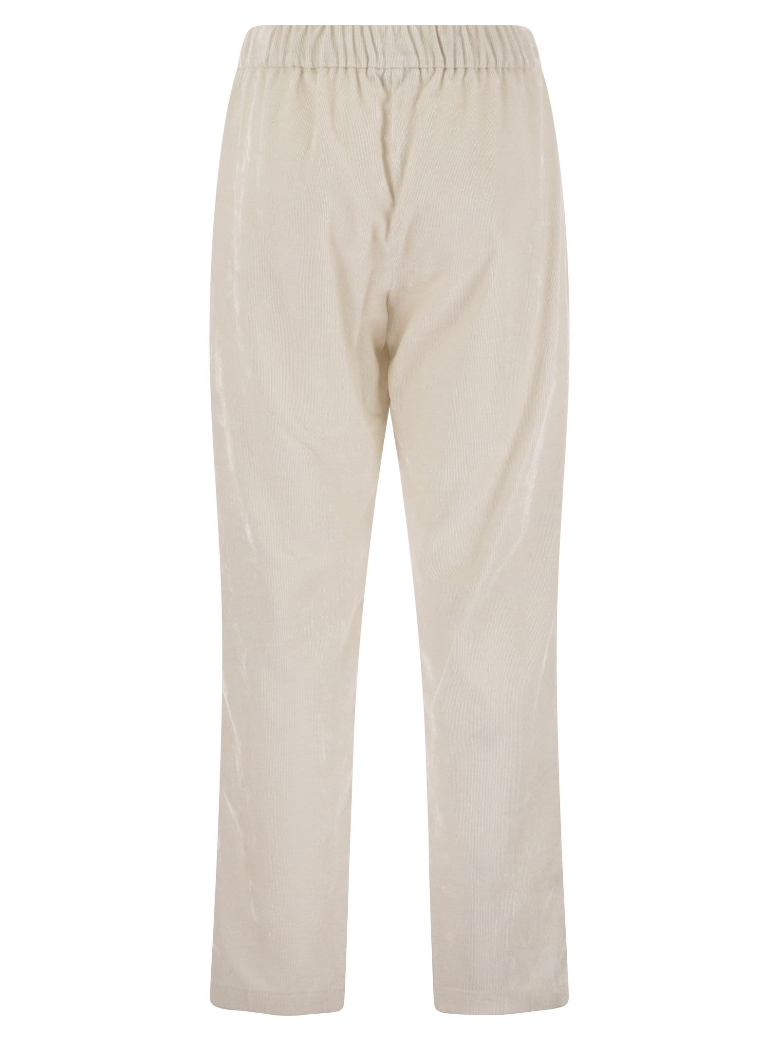 Herno Women Bright Corduroy Resort Trousers - 2