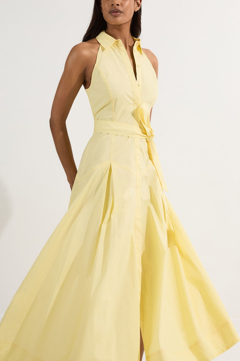 karen millen drop waist dress Karen Millen Velvet Bodice With Taffeta Drop Waist Maxi Dress in Black