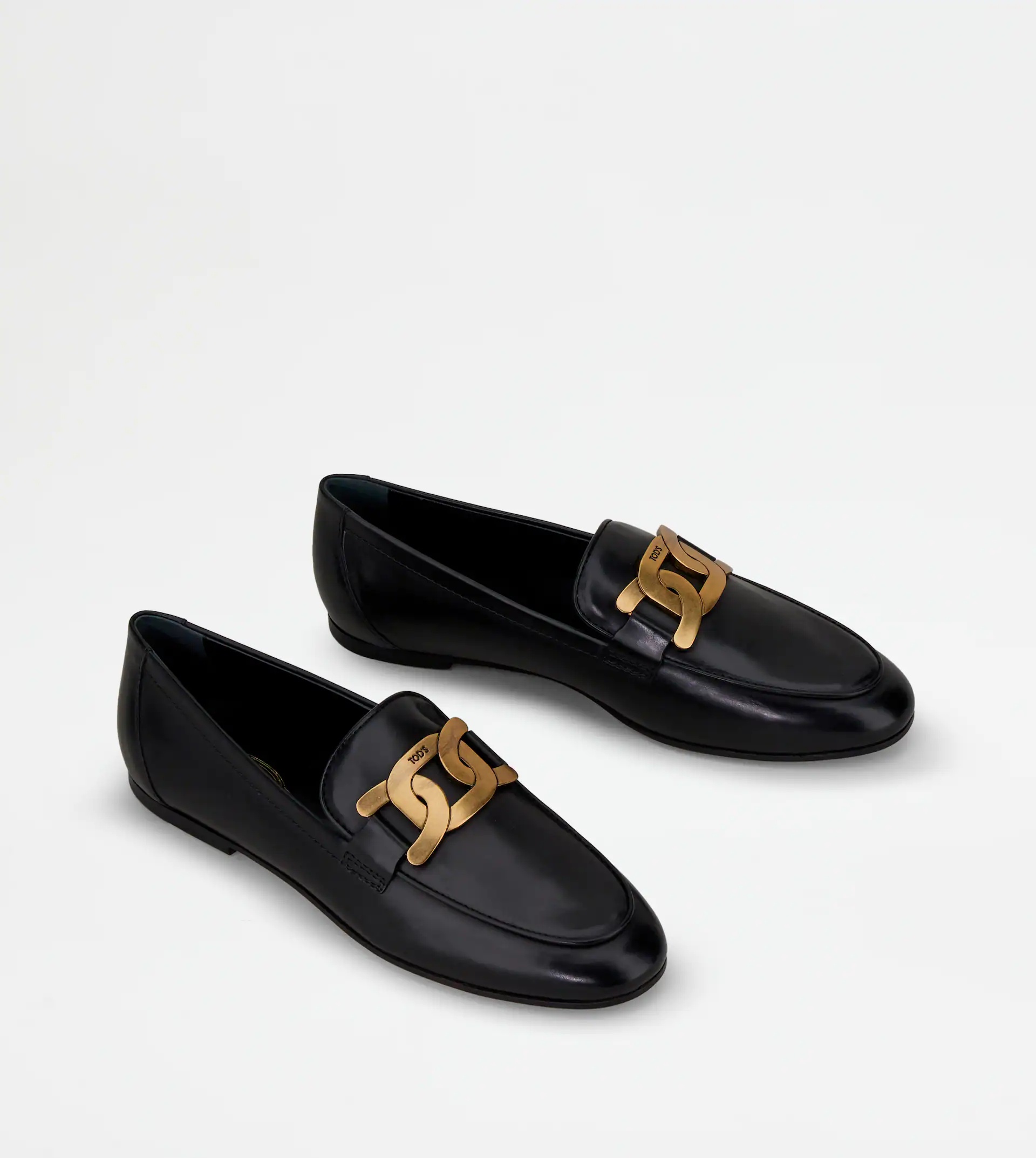 KATE LOAFERS IN LEATHER - BLACK - 5