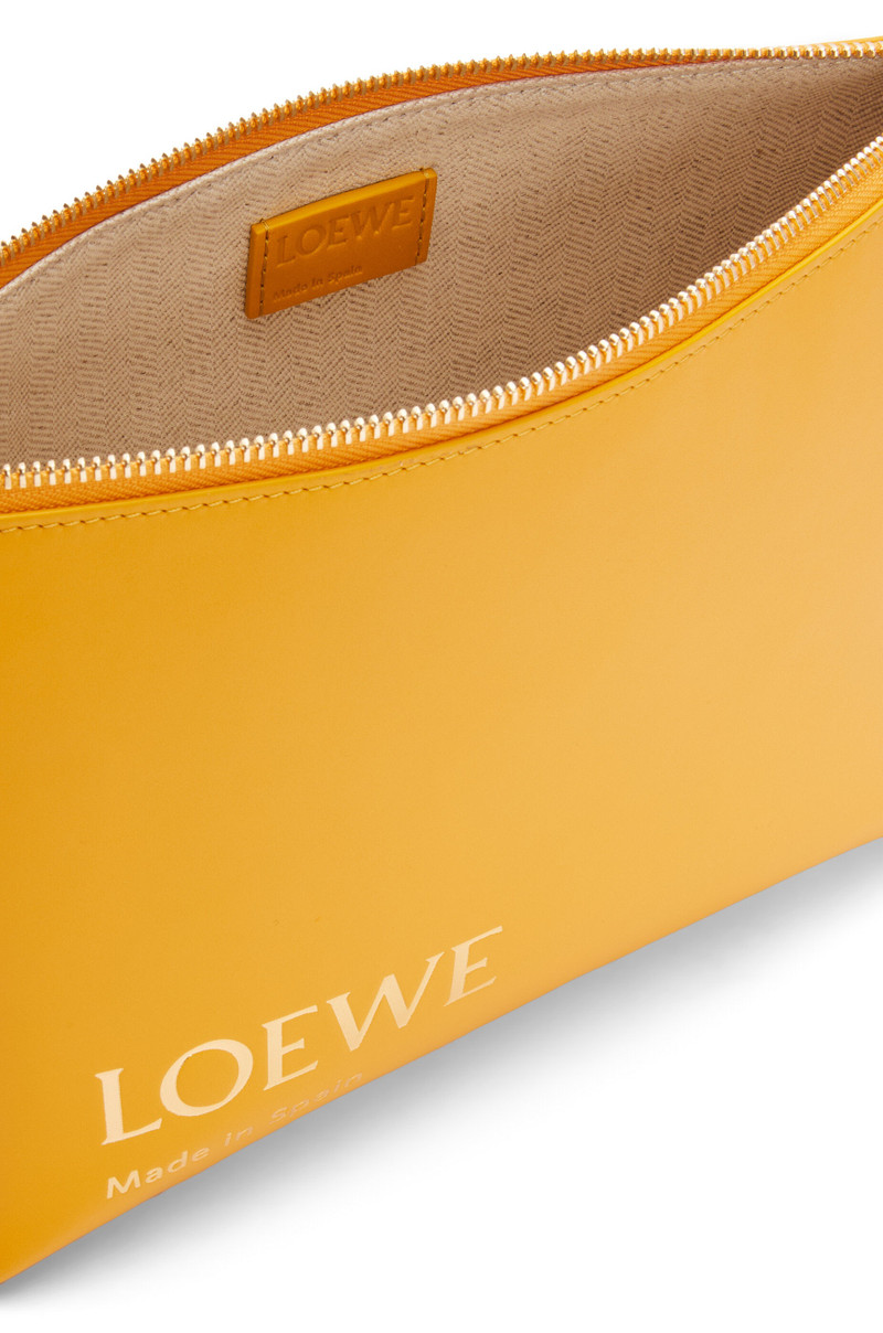 Embossed LOEWE T Pouch in shiny nappa calfskin 4