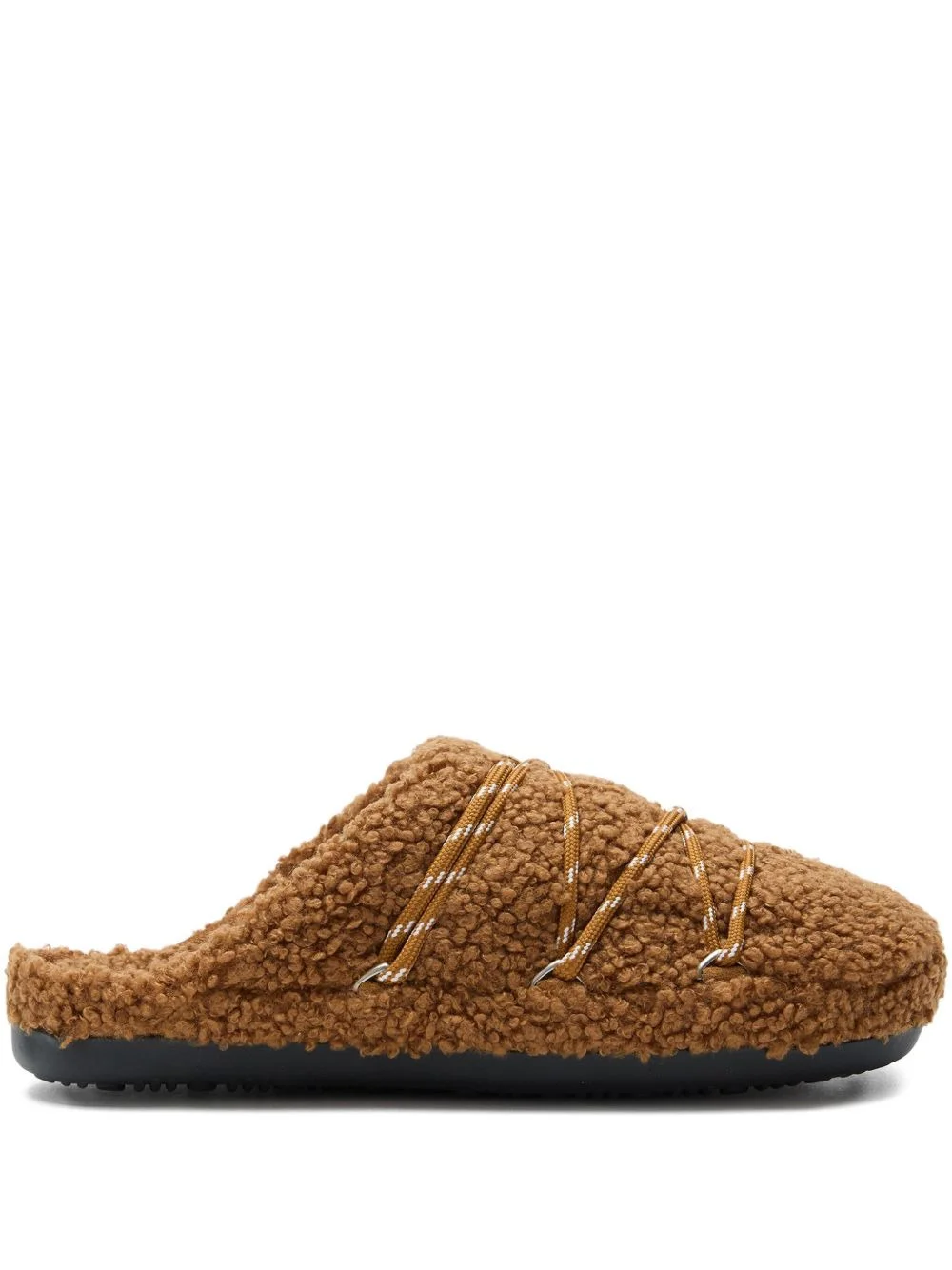 teddy lace-up slippers - 1
