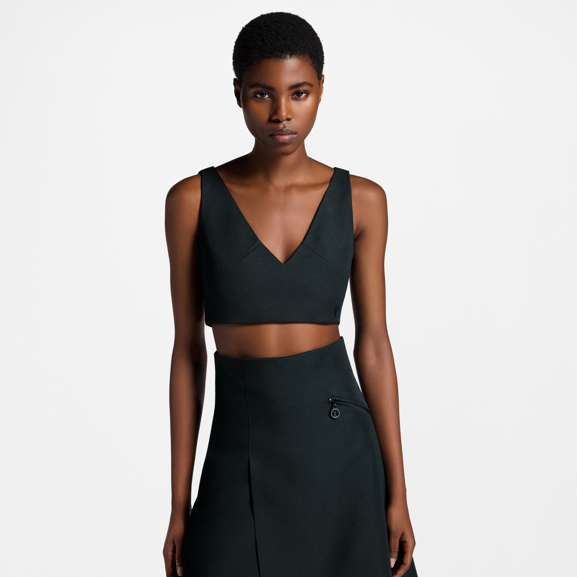 Technical Gabardine Crop Top - 4