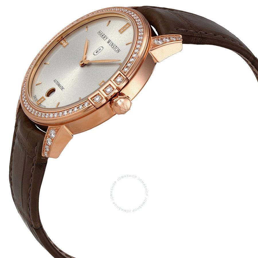 Harry Winston - Harry Winston Midnight Automatic 36mm Rose Gold Diamond Men's Watch MIDAHD36RR001 - 2