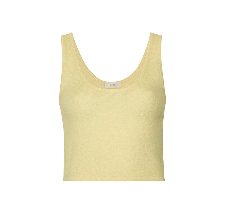 LAPOINTE Cashmere Silk Cropped Tank Top outlook